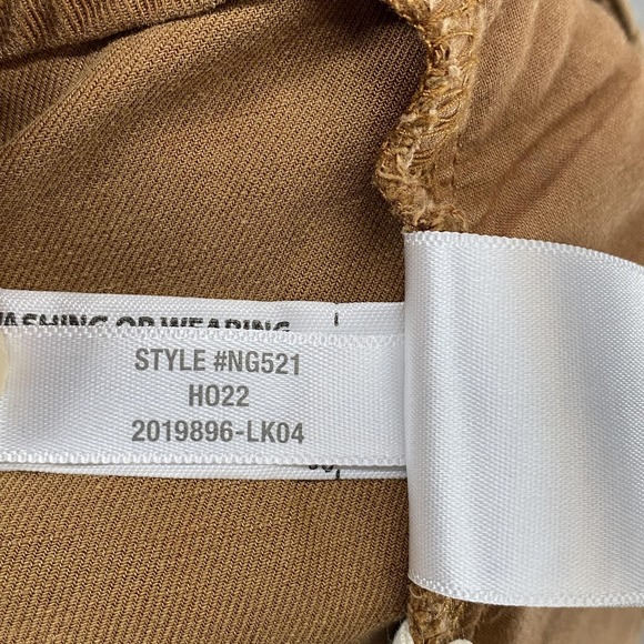 Madewell Trouser Pants Womens 8 Brown Pleated Wide Leg Relaxed Linen Minimalist - Picture 10 of 15